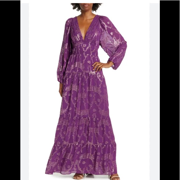 BA&SH Dina Maxi Dress - Picture 1 of 9